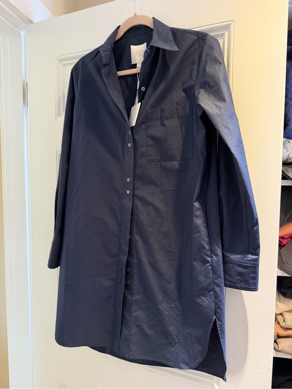 TWP Navy Ma Shirtdress NWT